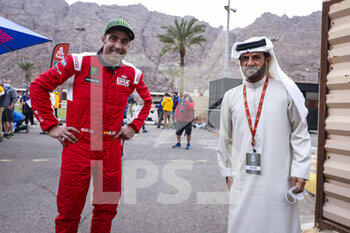 2022-01-01 - Roma Nani (spa), Bahrain Raid Xtreme, BRX Prodrive Hunter T1+, Auto FIA T1/T2, Ben Sulaymen Mohammed (are), President of the FIA, portrait during the Podium Start of the Dakar Rally 2022, on January 1st 2022 in Hail, Saudi Arabia - PODIUM START OF THE DAKAR RALLY 2022 - RALLY - MOTORS