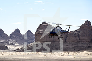 2022-01-02 - Helicopter landscape during the Stage 1B of the Dakar Rally 2022 around Hail, on January 2nd, 2022 in Hail, Saudi Arabia - STAGE 1B OF THE DAKAR RALLY 2022 - RALLY - MOTORS