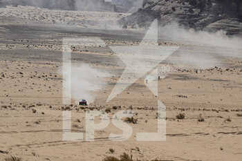 2022-01-02 - Bahrain Raid Xtreme, BRX Prodrive Hunter T1+, Auto FIA T1/T2, actionduring the Stage 1B of the Dakar Rally 2022 around Hail, on January 2nd, 2022 in Hail, Saudi Arabia - STAGE 1B OF THE DAKAR RALLY 2022 - RALLY - MOTORS