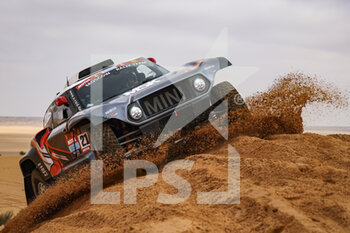 2022-01-03 - 216 Krotov Denis (raf), Zhiltsov Konstantin (raf), MSK Rally Team, John Cooper Works Buggy, Auto FIA T1/T2, W2RC, action during the Stage 2 of the Dakar Rally 2022 between Hail and Al Artawiya, on January 3rd 2022 in Al Artawiya, Saudi Arabia - STAGE 2 OF THE DAKAR RALLY 2022 BETWEEN HAIL AND AL ARTAWIYA - RALLY - MOTORS