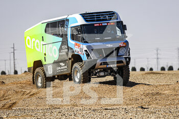 2022-01-04 - 00 Phillipe Jacquot, driver of the Gaussin H2 Racing Truck, action during the Stage 3 of the Dakar Rally 2022 between Al Qaysumah and Al Qaysumah, on January 4th 2022 in Al Qaysumah, Saudi Arabia - STAGE 3 OF THE DAKAR RALLY 2022 BETWEEN AL QAYSUMAH AND AL QAYSUMAH - RALLY - MOTORS