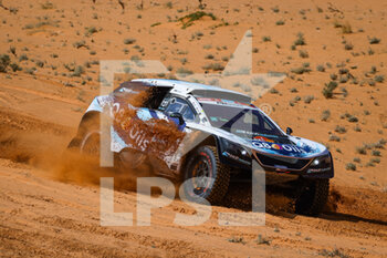 2022-01-04 - 236 Baud Lionel (fra), Garcin Jean-Pierre (fra), Peugeot 3008 DKR, PH Sport Auto FIA T1/T2, W2RC, actiona during the Stage 3 of the Dakar Rally 2022 between Al Qaysumah and Al Qaysumah, on January 4th 2022 in Al Qaysumah, Saudi Arabia - STAGE 3 OF THE DAKAR RALLY 2022 BETWEEN AL QAYSUMAH AND AL QAYSUMAH - RALLY - MOTORS