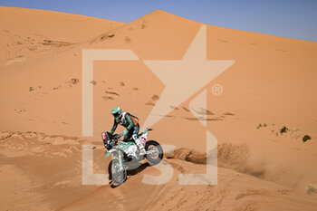 2022-01-05 - 33 Patro Mario (prt), Credit Agricola - Mario Patrao Motorsport, KTM 450 Rally, Moto, W2RC, Original by Motul, action during the Stage 4 of the Dakar Rally 2022 between Al Qaysumah and Riyadh, on January 5th 2022 in Riyadh, Saudi Arabia - STAGE 4 OF THE DAKAR RALLY 2022 BETWEEN AL QAYSUMAH AND RIYADH - RALLY - MOTORS