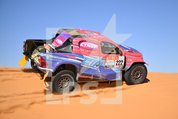 2022-01-06 - 222 Alvarez Lucio (arg), Monleon Armand (spa), Overdrive Toyota, Toyota Hilux Overdrive, Auto FIA T1/T2, action during the Stage 5 of the Dakar Rally 2022 around Riyadh, on January 6th 2022 in Riyadh, Saudi Arabia - STAGE 5 OF THE DAKAR RALLY 2022 - RALLY - MOTORS