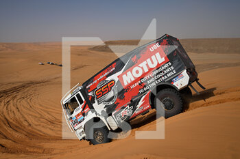 2022-01-09 - 540 Besnard Sylvain (fra), Laliche Sylvain (fra), Cappucio Frédéric (fra), Team SSP, Man TGA 114, T5 FIA Camion, action during the Stage 7 of the Dakar Rally 2022 between Riyadh and Al Dawadimi, on January 9th 2022 in Al Dawadimi, Saudi Arabia - STAGE 7 OF THE DAKAR RALLY 2022 BETWEEN RIYADH AND AL DAWADIMI - RALLY - MOTORS