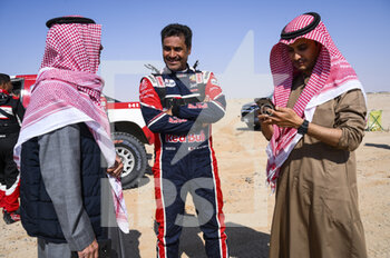 2022-01-08 - Al-Attiyah Nasser (qat), Toyota Gazoo Racing, Toyota GR DKR Hilux T1+, Auto FIA T1/T2, W2RC, portrait during the Stage 7 of the Dakar Rally 2022 between Riyadh and Al Dawadimi, on January 9th 2022 in Al Dawadimi, Saudi Arabia - STAGE 7 OF THE DAKAR RALLY 2022 BETWEEN RIYADH AND AL DAWADIMI - RALLY - MOTORS