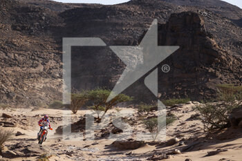 2022-01-11 - 43 Klein Mason (usa), Bas Dakar KTM Racing Team, KTM 450 Rally Replica, Moto, W2RC, action during the Stage 9 of the Dakar Rally 2022 around Wadi Ad Dawasir, on January 11th 2022 in Wadi Ad Dawasir, Saudi Arabia - STAGE 9 OF THE DAKAR RALLY 2022 AROUND WADI AD DAWASIR - RALLY - MOTORS