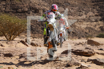 2022-01-11 - 100 Rossa Audrey, KTM EXCF, Moto, action during the Stage 9 of the Dakar Rally 2022 around Wadi Ad Dawasir, on January 11th 2022 in Wadi Ad Dawasir, Saudi Arabia - STAGE 9 OF THE DAKAR RALLY 2022 AROUND WADI AD DAWASIR - RALLY - MOTORS