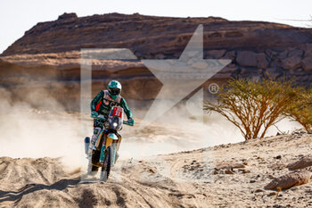 2022-01-12 - 33 Patro Mario (prt), Credit Agricola - Mario Patrao Motorsport, KTM 450 Rally, Moto, W2RC, Original by Motul, action during the Stage 10 of the Dakar Rally 2022 between Wadi Ad Dawasir and Bisha, on January 12th 2022 in Bisha, Saudi Arabia - STAGE 10 OF THE DAKAR RALLY 2022 BETWEEN WADI AD DAWASIR AND BISHA - RALLY - MOTORS