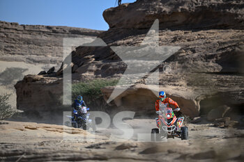2022-01-12 - 183 Medeiros Marcelo (bra), Team Marcelo Medeiros, Yamaha YFM700R, Quad, action during the Stage 10 of the Dakar Rally 2022 between Wadi Ad Dawasir and Bisha, on January 12th 2022 in Bisha, Saudi Arabia - STAGE 10 OF THE DAKAR RALLY 2022 BETWEEN WADI AD DAWASIR AND BISHA - RALLY - MOTORS