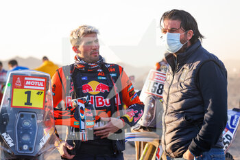 2022-01-13 - Benavides Kevin (arg), Red Bull KTM Factory Racing, KTM 450 Rally Factory Replica, Moto, W2RC, Castera David, Director of the Dakar Rally, portrait during the Stage 11 of the Dakar Rally 2022 around Bisha, on January 13th 2022 in Bisha, Saudi Arabia - STAGE 11 OF THE DAKAR RALLY 2022 AROUND BISHA - RALLY - MOTORS