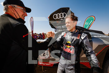 2022-01-14 - Quandt Sven, Director of Q Motorsport, and Ekstrom Mattias (swe), Team Audi Sport, Audi RS Q e-tron, Auto FIA T1/T2, portrait during the Stage 12 of the Dakar Rally 2022 between Bisha and Jeddah, on January 14th 2022 in Jeddah, Saudi Arabia - STAGE 12 OF THE DAKAR RALLY 2022 BETWEEN BISHA AND JEDDAH - RALLY - MOTORS