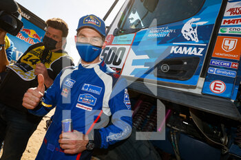 2022-01-14 - Sotnikov Dmitry (rus), Kamaz-Master, Kamaz 43509, T5 FIA Camion, portrait during the Stage 12 of the Dakar Rally 2022 between Bisha and Jeddah, on January 14th 2022 in Jeddah, Saudi Arabia - STAGE 12 OF THE DAKAR RALLY 2022 BETWEEN BISHA AND JEDDAH - RALLY - MOTORS
