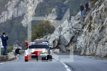 2022-01-20 - 69 Kalle ROVANPERÄ (FIN), Jonne HALTTUNEN (FIN), TOYOTA GAZOO RACING WRT TOYOTA GR Yaris Rally1, action during the 2022 WRC World Rally Car Championship, 90th edition of the Monte Carlo rally from January 20 to 23, 2022 at Monaco - 2022 WRC WORLD RALLY CAR CHAMPIONSHIP, 90TH EDITION OF THE MONTE CARLO RALLY - RALLY - MOTORS