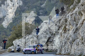 2022-01-20 - 19 Sébastien LOEB (FRA), Isabelle GALMICHE (FRA), M-SPORT FORD WORLD RALLY TEAM FORD, Puma Rally1, action during the 2022 WRC World Rally Car Championship, 90th edition of the Monte Carlo rally from January 20 to 23, 2022 at Monaco - 2022 WRC WORLD RALLY CAR CHAMPIONSHIP, 90TH EDITION OF THE MONTE CARLO RALLY - RALLY - MOTORS