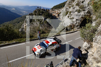 2022-01-20 - 33 Elfyn EVANS (GBR), Scott MARTIN (GBR), TOYOTA GAZOO RACING WRT TOYOTA GR Yaris Rally1, action during the 2022 WRC World Rally Car Championship, 90th edition of the Monte Carlo rally from January 20 to 23, 2022 at Monaco - 2022 WRC WORLD RALLY CAR CHAMPIONSHIP, 90TH EDITION OF THE MONTE CARLO RALLY - RALLY - MOTORS