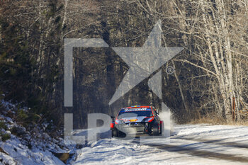 2022-01-22 - 02 Oliver SOLBERG (SWE), Elliott EDMONDSON (GBR), HYUNDAI SHELL MOBIS WORLD RALLY TEAM HYUNDAI, i20 N Rally1, action during the 2022 WRC World Rally Car Championship, 90th edition of the Monte Carlo rally from January 20 to 23, 2022 at Monaco - 2022 WRC WORLD RALLY CAR CHAMPIONSHIP, 90TH EDITION OF THE MONTE CARLO RALLY - RALLY - MOTORS