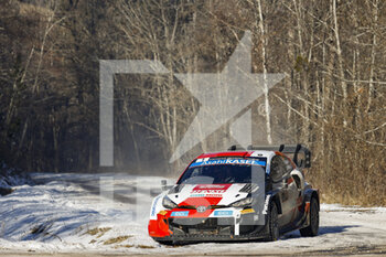 2022-01-22 - 01 Sébastien OGIER (FRA), Benjamin VEILLAS (FRA), TOYOTA GAZOO RACING WRT TOYOTA GR Yaris Rally1, action during the 2022 WRC World Rally Car Championship, 90th edition of the Monte Carlo rally from January 20 to 23, 2022 at Monaco - 2022 WRC WORLD RALLY CAR CHAMPIONSHIP, 90TH EDITION OF THE MONTE CARLO RALLY - RALLY - MOTORS