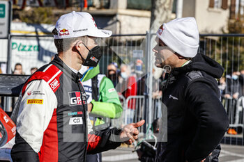 2022-01-22 - OGIER Sébastien (FRA), TOYOTA GAZOO RACING WRT TOYOTA GR Yaris Rally1, portrait MIKKELSEN Andreas (NOR), TOKSPORT WRT SKODA, Fabia Evo, portrait during the 2022 WRC World Rally Car Championship, 90th edition of the Monte Carlo rally from January 20 to 23, 2022 at Monaco - 2022 WRC WORLD RALLY CAR CHAMPIONSHIP, 90TH EDITION OF THE MONTE CARLO RALLY - RALLY - MOTORS