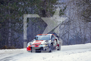 2022-01-22 - 01 Sébastien OGIER (FRA), Benjamin VEILLAS (FRA), TOYOTA GAZOO RACING WRT TOYOTA GR Yaris Rally1, action during the 2022 WRC World Rally Car Championship, 90th edition of the Monte Carlo rally from January 20 to 23, 2022 at Monaco - 2022 WRC WORLD RALLY CAR CHAMPIONSHIP, 90TH EDITION OF THE MONTE CARLO RALLY - RALLY - MOTORS