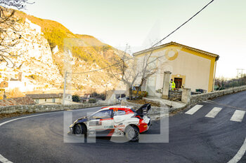 2022-01-23 - 69 Kalle ROVANPERÄ (FIN), Jonne HALTTUNEN (FIN), TOYOTA GAZOO RACING WRT TOYOTA GR Yaris Rally1, action during the 2022 WRC World Rally Car Championship, 90th edition of the Monte Carlo rally from January 20 to 23, 2022 at Monaco - 2022 WRC WORLD RALLY CAR CHAMPIONSHIP, 90TH EDITION OF THE MONTE CARLO RALLY - RALLY - MOTORS