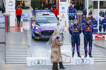 2022-01-23 - 42 Craig BREEN (IRL), Paul NAGLE (IRL), M-SPORT FORD WORLD RALLY TEAM FORD, Puma Rally1, podium during the 2022 WRC World Rally Car Championship, 90th edition of the Monte Carlo rally from January 20 to 23, 2022 at Monaco - 2022 WRC WORLD RALLY CAR CHAMPIONSHIP, 90TH EDITION OF THE MONTE CARLO RALLY - RALLY - MOTORS