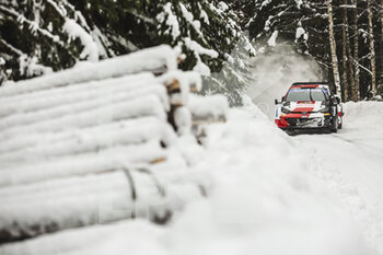 2022-02-24 - 18 KATSUTA Takamoto (jpn), JOHNSTON Aaron (irl), Toyota Gazoo Racing WRT, Toyota GR Yaris Rally1, action during the Rally Sweden 2022, 2nd round of the 2022 WRC World Rally Car Championship, from February 24 to 27, 2022 at Umea, Vasterbotten County, Sweden - RALLY SWEDEN 2022, 2ND ROUND OF THE 2022 WRC WORLD RALLY CAR CHAMPIONSHIP - RALLY - MOTORS