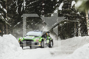 2022-02-24 - 23 HUTTUNEN Jari (fin), LUKKA Mikko (fin), M-Sport Ford World Rally Team, Ford Fiesta Mk II, action during the Rally Sweden 2022, 2nd round of the 2022 WRC World Rally Car Championship, from February 24 to 27, 2022 at Umea, Vasterbotten County, Sweden - RALLY SWEDEN 2022, 2ND ROUND OF THE 2022 WRC WORLD RALLY CAR CHAMPIONSHIP - RALLY - MOTORS