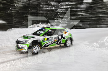 2022-02-24 - 25 BULACIA Marco (bol), DER OHANNESIAN Marcelo (arg), Toksport WRT, Skoda Fabia Evo, action during the Rally Sweden 2022, 2nd round of the 2022 WRC World Rally Car Championship, from February 24 to 27, 2022 at Umea, Vasterbotten County, Sweden - RALLY SWEDEN 2022, 2ND ROUND OF THE 2022 WRC WORLD RALLY CAR CHAMPIONSHIP - RALLY - MOTORS