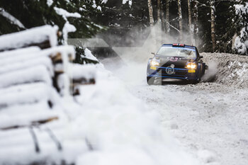 2022-02-24 - 24 VEIBY Ole Christian (NOR), SKJAERMOEN Stig Rune (nor), Volkswagen Polo GTI, action during the Rally Sweden 2022, 2nd round of the 2022 WRC World Rally Car Championship, from February 24 to 27, 2022 at Umea, Vasterbotten County, Sweden - RALLY SWEDEN 2022, 2ND ROUND OF THE 2022 WRC WORLD RALLY CAR CHAMPIONSHIP - RALLY - MOTORS