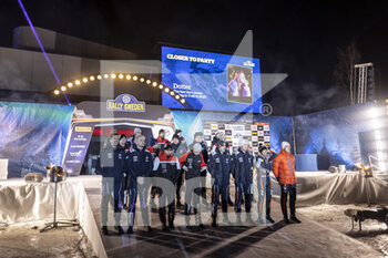 2022-02-24 - TANAK Ott (est), Hyundai Shell Mobis World Rally Team, Hyundai i20 N Rally 1, NEUVILLE Thierry (bel), Hyundai Shell Mobis World Rally Team, Hyundai i20 N Rally 1, SOLBERG Olivier (swe), Hyundai Shell Mobis World Rally Team, Hyundai i20 N Rally 1, GREENSMITH Gus (gbr), M-Sport Ford World Rally Team, Ford Puma Rally1, FOURMAUX Adrien (fra), M-Sport Ford World Rally Team, Ford Puma Rally1, BREEN Craig (irl), M-Sport Ford World Rally Team, Ford Puma Rally1, ROVANPERA Kalle (fin), Toyota Gazoo Racing WRT, Toyota GR Yaris Rally1, EVANS Elfyn (gbr), Toyota Gazoo Racing WRT, Toyota GR Yaris Rally1, KATSUTA Takamoto (jpn), Toyota Gazoo Racing WRT, Toyota GR Yaris Rally1, LAPPI Esapekka (fin), Toyota Gazoo Racing WRT, Toyota GR Yaris Rally1, portrait during the Rally Sweden 2022, 2nd round of the 2022 WRC World Rally Car Championship, from February 24 to 27, 2022 at Umea, Vasterbotten County, Sweden - RALLY SWEDEN 2022, 2ND ROUND OF THE 2022 WRC WORLD RALLY CAR CHAMPIONSHIP - RALLY - MOTORS