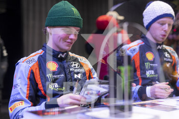 2022-02-24 - SOLBERG Olivier (swe), Hyundai Shell Mobis World Rally Team, Hyundai i20 N Rally 1, portrait during the Rally Sweden 2022, 2nd round of the 2022 WRC World Rally Car Championship, from February 24 to 27, 2022 at Umea, Vasterbotten County, Sweden - RALLY SWEDEN 2022, 2ND ROUND OF THE 2022 WRC WORLD RALLY CAR CHAMPIONSHIP - RALLY - MOTORS