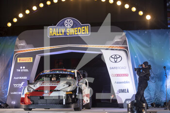 2022-02-24 - 18 KATSUTA Takamoto (jpn), JOHNSTON Aaron (irl), Toyota Gazoo Racing WRT, Toyota GR Yaris Rally1, action during the Rally Sweden 2022, 2nd round of the 2022 WRC World Rally Car Championship, from February 24 to 27, 2022 at Umea, Vasterbotten County, Sweden - RALLY SWEDEN 2022, 2ND ROUND OF THE 2022 WRC WORLD RALLY CAR CHAMPIONSHIP - RALLY - MOTORS