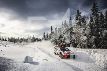 2022-02-25 - 69 ROVANPERA Kalle (fin), HALTTUNEN Jonne (FIN), Toyota Gazoo Racing WRT, Toyota GR Yaris Rally1, action during the Rally Sweden 2022, 2nd round of the 2022 WRC World Rally Car Championship, from February 24 to 27, 2022 at Umea, Vasterbotten County, Sweden - RALLY SWEDEN 2022, 2ND ROUND OF THE 2022 WRC WORLD RALLY CAR CHAMPIONSHIP - RALLY - MOTORS