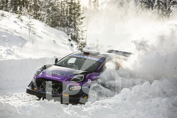 2022-02-25 - 44 GREENSMITH Gus (gbr), ANDERSSON Jonas (swe), M-Sport Ford World Rally Team, Ford Puma Rally1, action during the Rally Sweden 2022, 2nd round of the 2022 WRC World Rally Car Championship, from February 24 to 27, 2022 at Umea, Vasterbotten County, Sweden - RALLY SWEDEN 2022, 2ND ROUND OF THE 2022 WRC WORLD RALLY CAR CHAMPIONSHIP - RALLY - MOTORS
