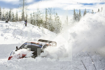 2022-02-25 - 18 KATSUTA Takamoto (jpn), JOHNSTON Aaron (irl), Toyota Gazoo Racing WRT, Toyota GR Yaris Rally1, action during the Rally Sweden 2022, 2nd round of the 2022 WRC World Rally Car Championship, from February 24 to 27, 2022 at Umea, Vasterbotten County, Sweden - RALLY SWEDEN 2022, 2ND ROUND OF THE 2022 WRC WORLD RALLY CAR CHAMPIONSHIP - RALLY - MOTORS