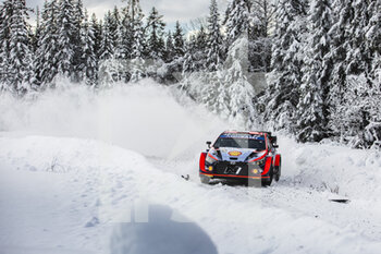 2022-02-25 - 08 TANAK Ott (est), JARVEOJA Martin (est), Hyundai Shell Mobis World Rally Team, Hyundai i20 N Rally 1, action during the Rally Sweden 2022, 2nd round of the 2022 WRC World Rally Car Championship, from February 24 to 27, 2022 at Umea, Vasterbotten County, Sweden - RALLY SWEDEN 2022, 2ND ROUND OF THE 2022 WRC WORLD RALLY CAR CHAMPIONSHIP - RALLY - MOTORS