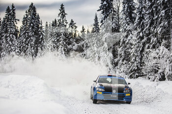 2022-02-25 - 24 VEIBY Ole Christian (NOR), SKJAERMOEN Stig Rune (nor), Volkswagen Polo GTI, action during the Rally Sweden 2022, 2nd round of the 2022 WRC World Rally Car Championship, from February 24 to 27, 2022 at Umea, Vasterbotten County, Sweden - RALLY SWEDEN 2022, 2ND ROUND OF THE 2022 WRC WORLD RALLY CAR CHAMPIONSHIP - RALLY - MOTORS