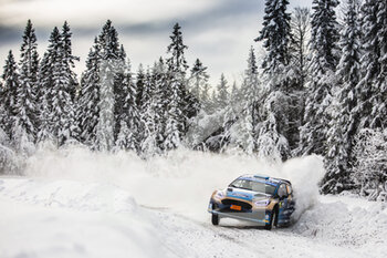 2022-02-25 - 26 ADIELSSON Mattias (swe), ARHUSIANDER David (swe), M-Sport Ford World Rally Team, Ford Fiesta Mk II, action during the Rally Sweden 2022, 2nd round of the 2022 WRC World Rally Car Championship, from February 24 to 27, 2022 at Umea, Vasterbotten County, Sweden - RALLY SWEDEN 2022, 2ND ROUND OF THE 2022 WRC WORLD RALLY CAR CHAMPIONSHIP - RALLY - MOTORS