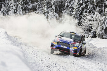 2022-02-25 - 48 PAJARI Sami (fin), MALKONEN Enni (fin), Ford Fiesta Rally3, action during the Rally Sweden 2022, 2nd round of the 2022 WRC World Rally Car Championship, from February 24 to 27, 2022 at Umea, Vasterbotten County, Sweden - RALLY SWEDEN 2022, 2ND ROUND OF THE 2022 WRC WORLD RALLY CAR CHAMPIONSHIP - RALLY - MOTORS