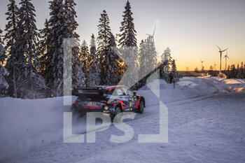 2022-02-25 - 02 SOLBERG Olivier (swe), EDMONDSON Elliot (gbr), Hyundai Shell Mobis World Rally Team, Hyundai i20 N Rally 1, action during the Rally Sweden 2022, 2nd round of the 2022 WRC World Rally Car Championship, from February 24 to 27, 2022 at Umea, Vasterbotten County, Sweden - RALLY SWEDEN 2022, 2ND ROUND OF THE 2022 WRC WORLD RALLY CAR CHAMPIONSHIP - RALLY - MOTORS