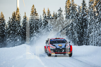 2022-02-25 - 11 NEUVILLE Thierry (bel), WYDAEGHE Martijn (bel), Hyundai Shell Mobis World Rally Team, Hyundai i20 N Rally 1, action during the Rally Sweden 2022, 2nd round of the 2022 WRC World Rally Car Championship, from February 24 to 27, 2022 at Umea, Vasterbotten County, Sweden - RALLY SWEDEN 2022, 2ND ROUND OF THE 2022 WRC WORLD RALLY CAR CHAMPIONSHIP - RALLY - MOTORS
