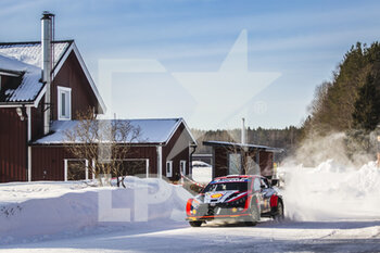 2022-02-26 - 08 TANAK Ott (est), JARVEOJA Martin (est), Hyundai Shell Mobis World Rally Team, Hyundai i20 N Rally 1, action during the Rally Sweden 2022, 2nd round of the 2022 WRC World Rally Car Championship, from February 24 to 27, 2022 at Umea, Vasterbotten County, Sweden - RALLY SWEDEN 2022, 2ND ROUND OF THE 2022 WRC WORLD RALLY CAR CHAMPIONSHIP - RALLY - MOTORS