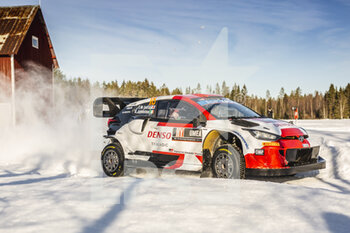 2022-02-26 - 18 KATSUTA Takamoto (jpn), JOHNSTON Aaron (irl), Toyota Gazoo Racing WRT, Toyota GR Yaris Rally1, action during the Rally Sweden 2022, 2nd round of the 2022 WRC World Rally Car Championship, from February 24 to 27, 2022 at Umea, Vasterbotten County, Sweden - RALLY SWEDEN 2022, 2ND ROUND OF THE 2022 WRC WORLD RALLY CAR CHAMPIONSHIP - RALLY - MOTORS