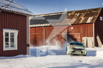 2022-02-26 - 25 BULACIA Marco (bol), DER OHANNESIAN Marcelo (arg), Toksport WRT, Skoda Fabia Evo, action during the Rally Sweden 2022, 2nd round of the 2022 WRC World Rally Car Championship, from February 24 to 27, 2022 at Umea, Vasterbotten County, Sweden - RALLY SWEDEN 2022, 2ND ROUND OF THE 2022 WRC WORLD RALLY CAR CHAMPIONSHIP - RALLY - MOTORS