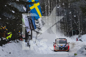 2022-02-26 - 08 TANAK Ott (est), JARVEOJA Martin (est), Hyundai Shell Mobis World Rally Team, Hyundai i20 N Rally 1, action during the Rally Sweden 2022, 2nd round of the 2022 WRC World Rally Car Championship, from February 24 to 27, 2022 at Umea, Vasterbotten County, Sweden - RALLY SWEDEN 2022, 2ND ROUND OF THE 2022 WRC WORLD RALLY CAR CHAMPIONSHIP - RALLY - MOTORS