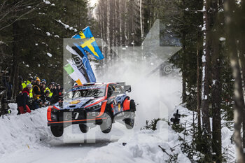 2022-02-26 - 02 SOLBERG Olivier (swe), EDMONDSON Elliot (gbr), Hyundai Shell Mobis World Rally Team, Hyundai i20 N Rally 1, action during the Rally Sweden 2022, 2nd round of the 2022 WRC World Rally Car Championship, from February 24 to 27, 2022 at Umea, Vasterbotten County, Sweden - RALLY SWEDEN 2022, 2ND ROUND OF THE 2022 WRC WORLD RALLY CAR CHAMPIONSHIP - RALLY - MOTORS