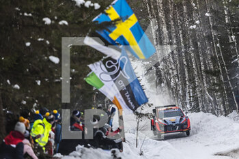 2022-02-26 - 11 NEUVILLE Thierry (bel), WYDAEGHE Martijn (bel), Hyundai Shell Mobis World Rally Team, Hyundai i20 N Rally 1, action during the Rally Sweden 2022, 2nd round of the 2022 WRC World Rally Car Championship, from February 24 to 27, 2022 at Umea, Vasterbotten County, Sweden - RALLY SWEDEN 2022, 2ND ROUND OF THE 2022 WRC WORLD RALLY CAR CHAMPIONSHIP - RALLY - MOTORS