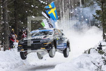 2022-02-26 - 28 KAUR Egon (est), SIMM Silver (est), Volkswagen Polo GTI, action during the Rally Sweden 2022, 2nd round of the 2022 WRC World Rally Car Championship, from February 24 to 27, 2022 at Umea, Vasterbotten County, Sweden - RALLY SWEDEN 2022, 2ND ROUND OF THE 2022 WRC WORLD RALLY CAR CHAMPIONSHIP - RALLY - MOTORS