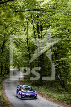 2022-04-21 - 16 FOURMAUX Adrien (fra), CORIA Alexandre (fra), M-Sport Ford World Rally Team, Ford Puma Rally 1, action during the Croatia Rally 2022, 3rd round of the 2022 WRC World Rally Car Championship, from April 21 to 24, 2022 at Zagreb, Croatia - CROATIA RALLY 2022, 3RD ROUND OF THE 2022 WRC WORLD RALLY CAR CHAMPIONSHIP - RALLY - MOTORS